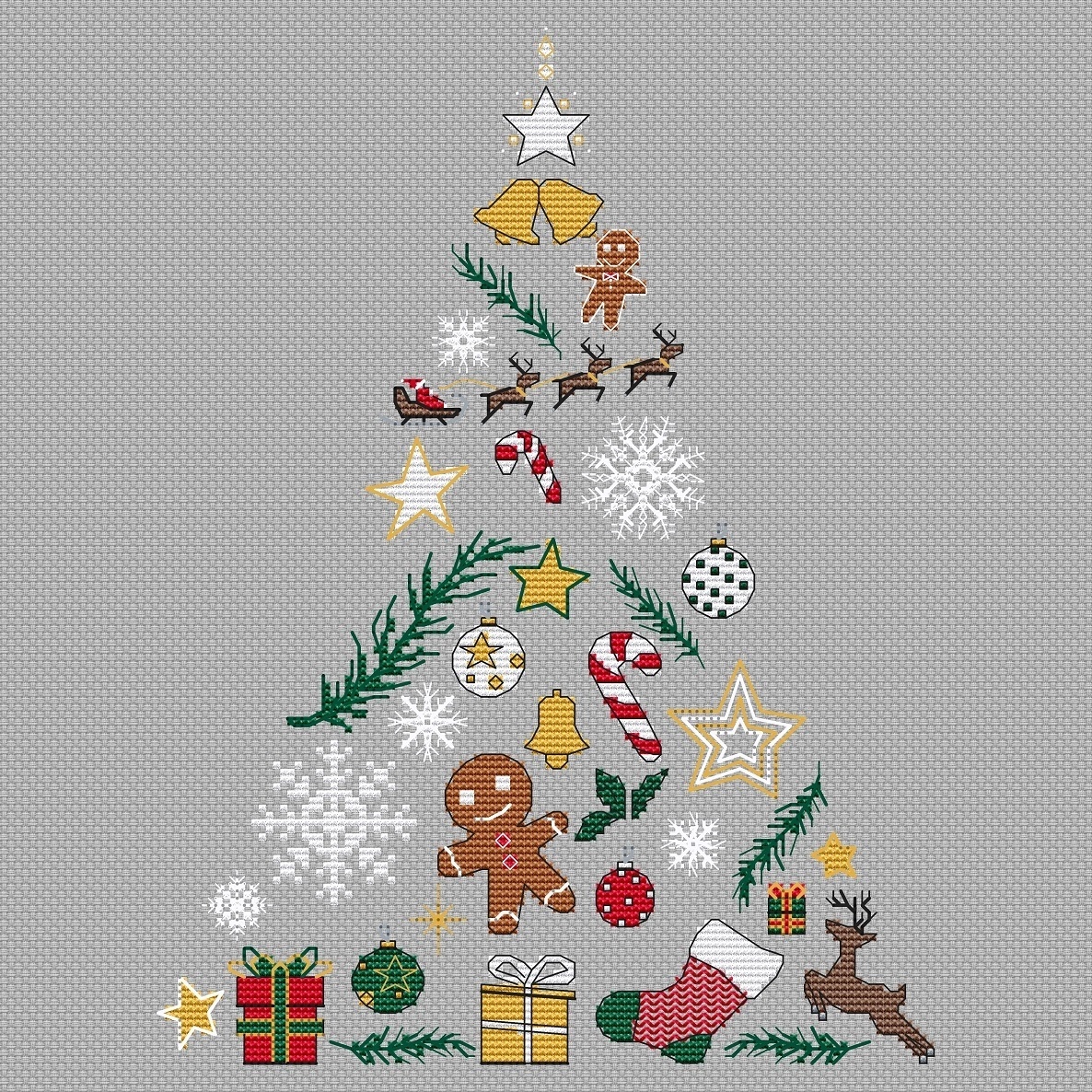 Christmas Needlewoman Advent Cross Stitch Pattern фото 1