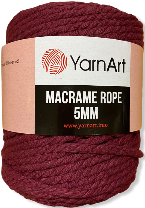 YarnArt Macrame Rope 5mm 60% cotton, 40% viscose and polyester, 2 Skein Value Pack, 1000g фото 22