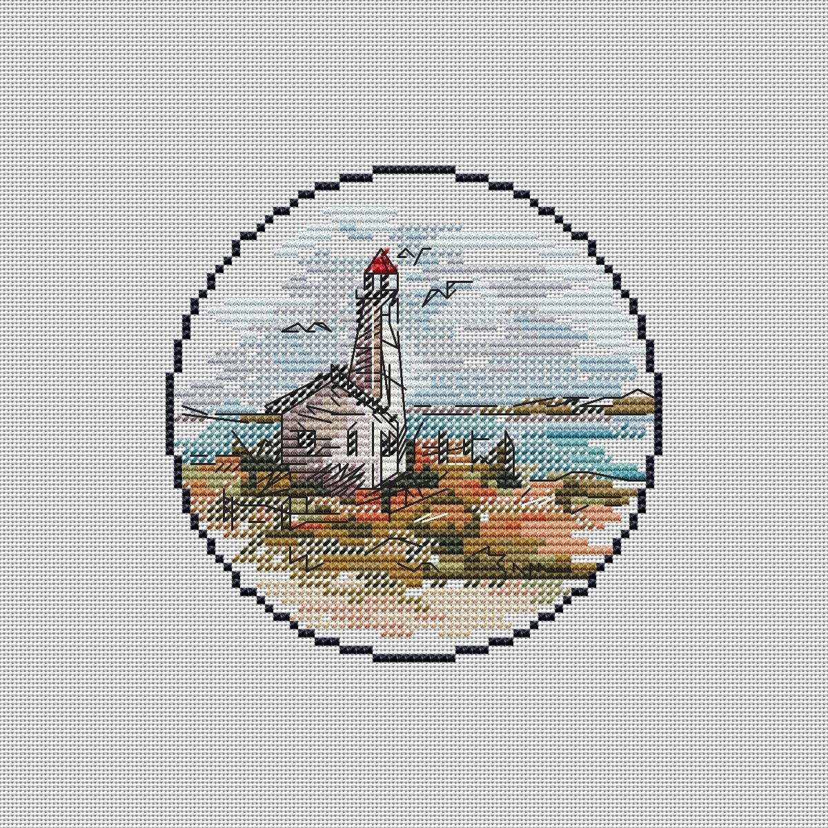 Small Lighthouse 1 Cross Stitch Pattern фото 2