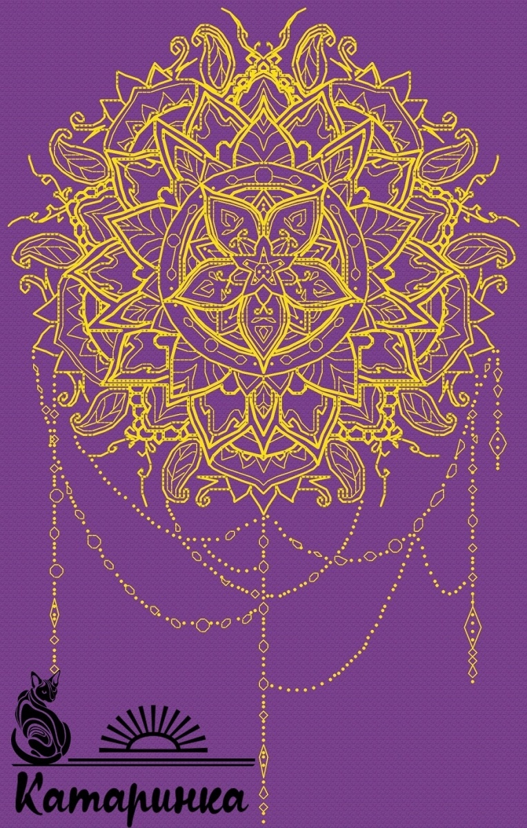 Mandala Cross Stitch Pattern фото 2