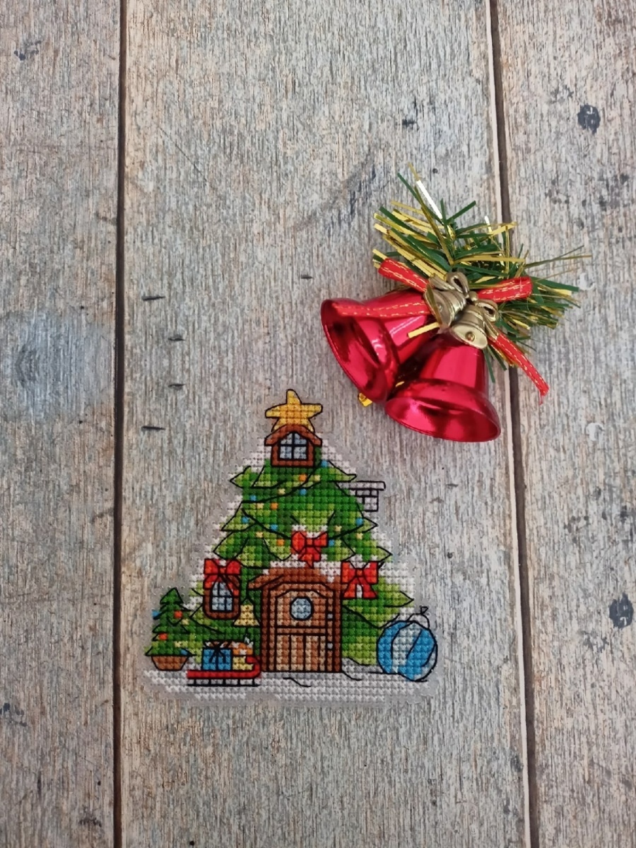 Christmas Tree House Cross Stitch Chart фото 4