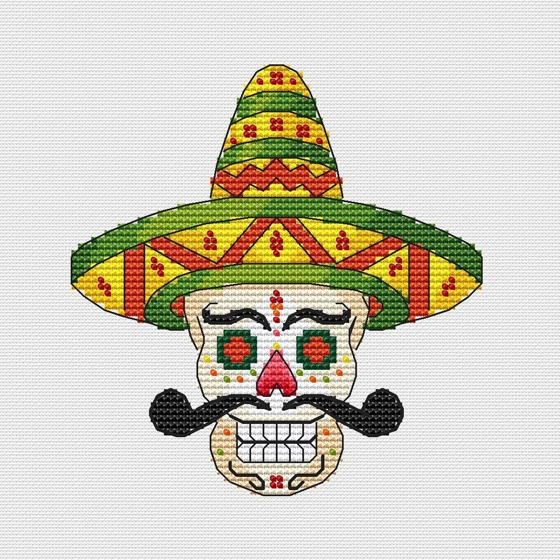 The Day of the Dead. Alejandro Cross Stitch Pattern фото 1