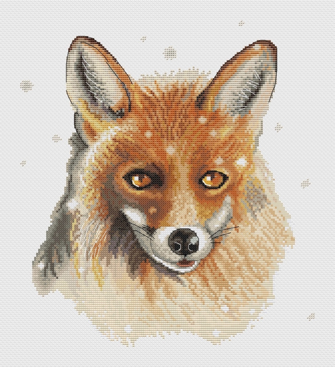 Snow Fox Cross Stitch Pattern фото 3