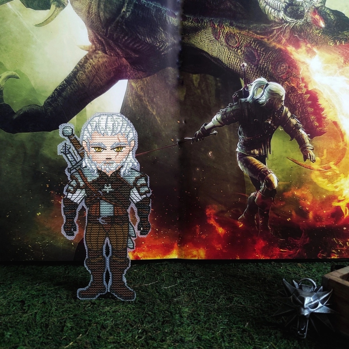 The Witcher. Geralt Cross Stitch Pattern фото 6