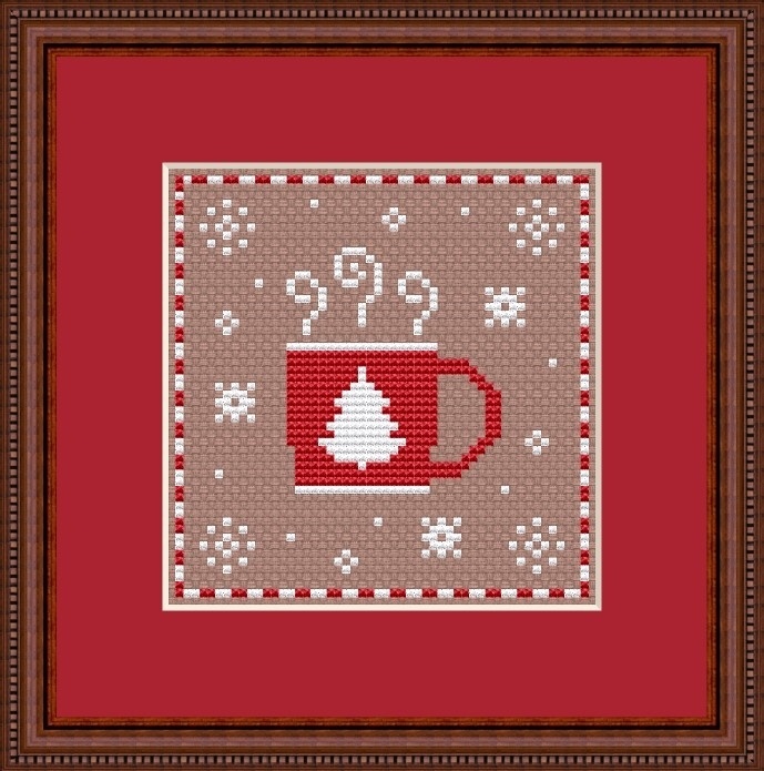 Christmas Mugs Cross Stitch Pattern фото 2