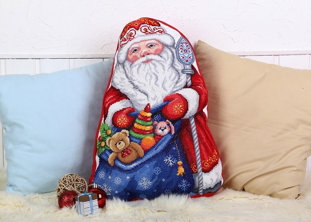 Santa Claus Cushion Front Cross Stitch Kit фото 3