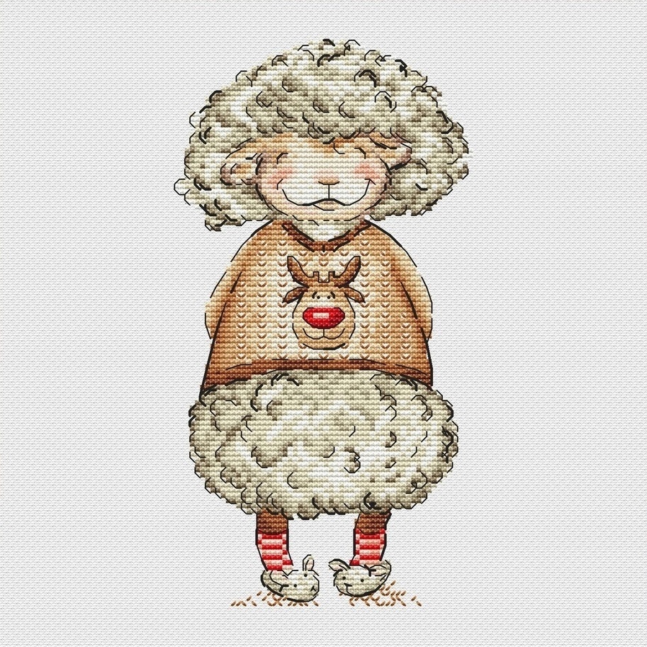 Sheep Cross Stitch Pattern фото 1