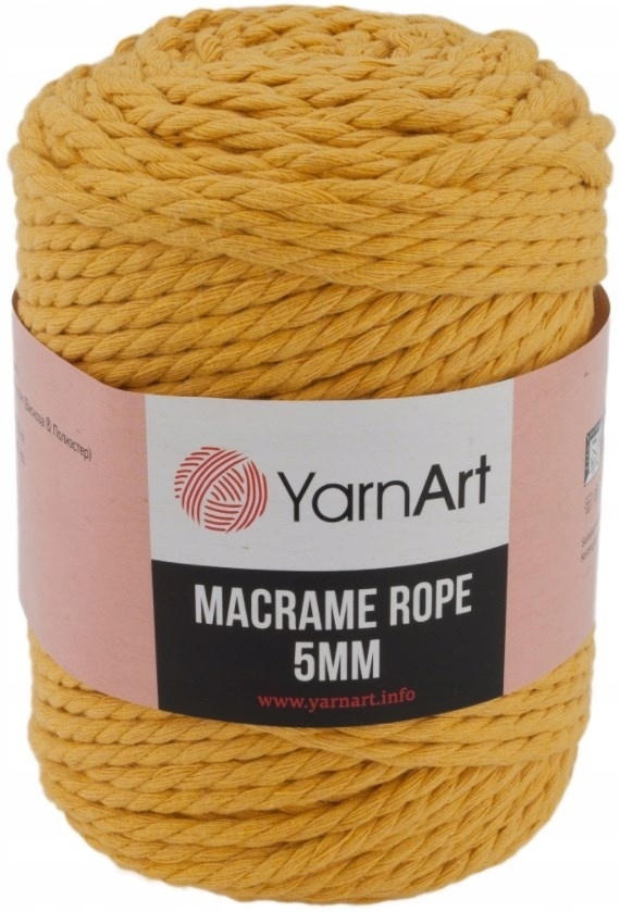 YarnArt Macrame Rope 5mm 60% cotton, 40% viscose and polyester, 2 Skein Value Pack, 1000g фото 14