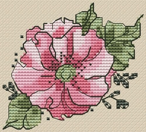 Flower 2 Cross Stitch Pattern фото 1