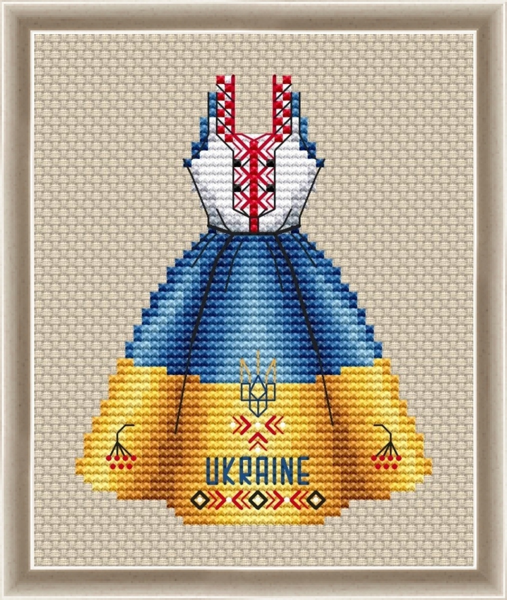 Dress. Ukraine Cross Stitch Pattern фото 1