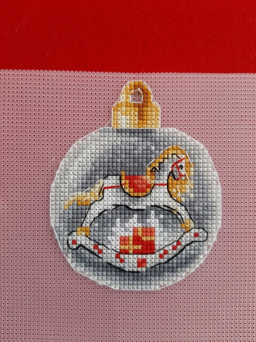 Christmas Bauble. Toy Horse Cross Stitch Pattern фото 2