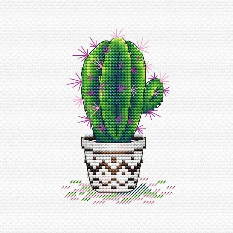 Vigorous Cactus Cross Stitch Kit фото 1