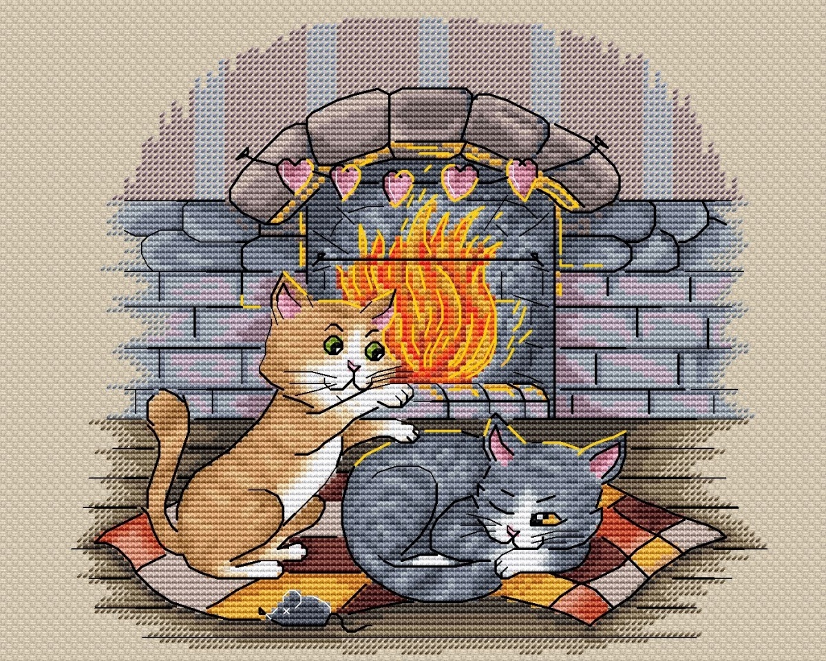 Ginger And Ash. February Cross Stitch Pattern фото 2