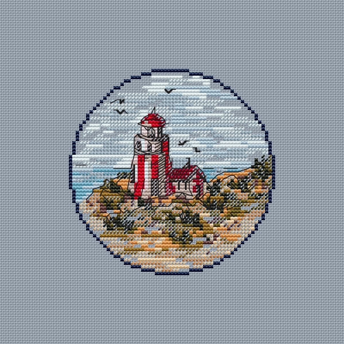 Small Lighthouse 6 Cross Stitch Pattern фото 2