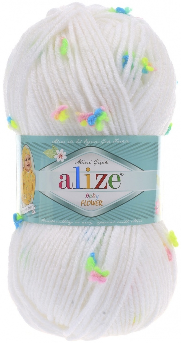 Alize Baby Flower, 94% Acrylic, 6% Polyamide 5 Skein Value Pack, 500g фото 10