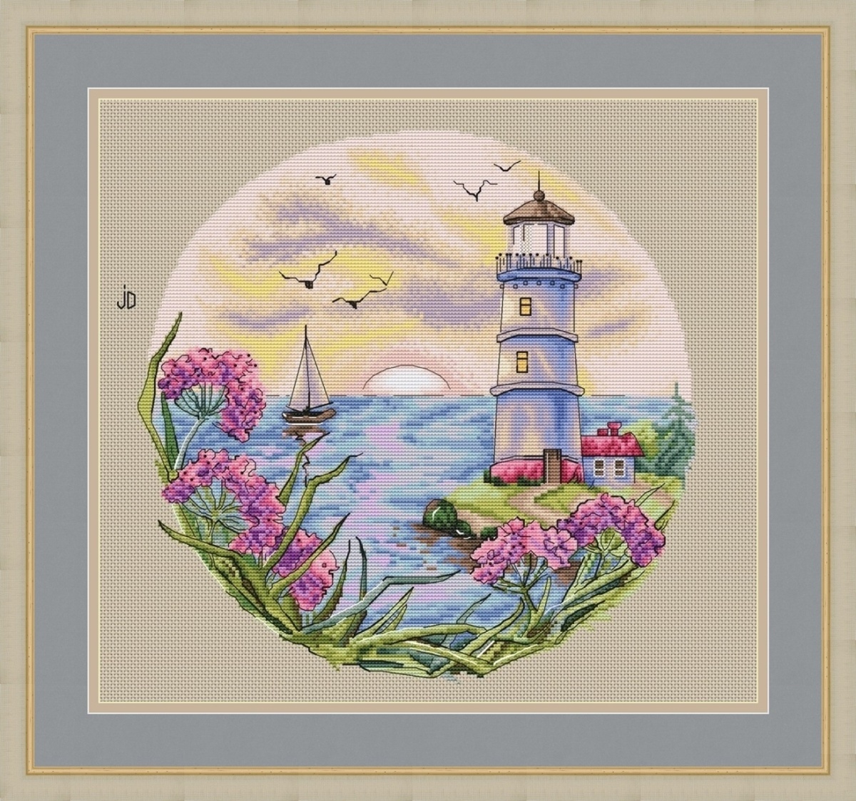 Lighthouses. Silence Cross Stitch Pattern фото 1