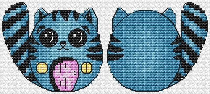 Animals Houses. Kitten Cross Stitch Pattern фото 1