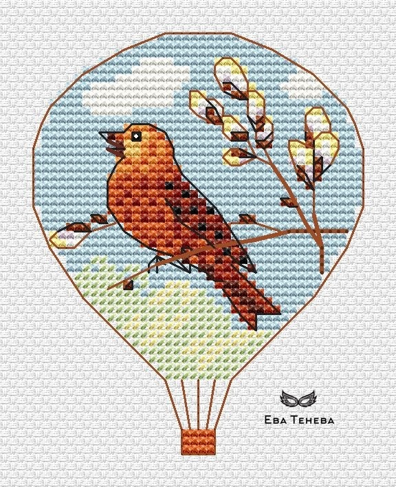 Spring Song Cross Stitch Pattern фото 1