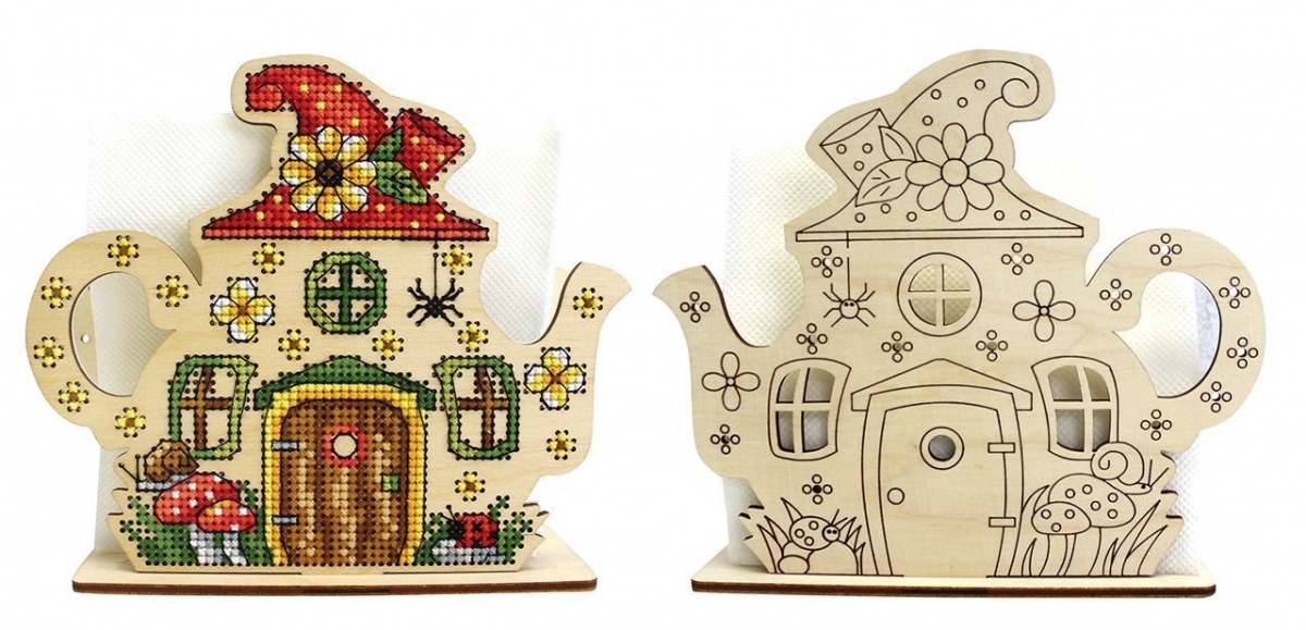 Napkin Holder Fairy House Embroidery Kit фото 1