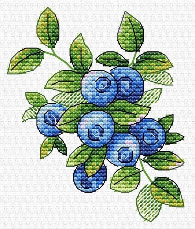 Forest Blueberry Cross Stitch Kit фото 1