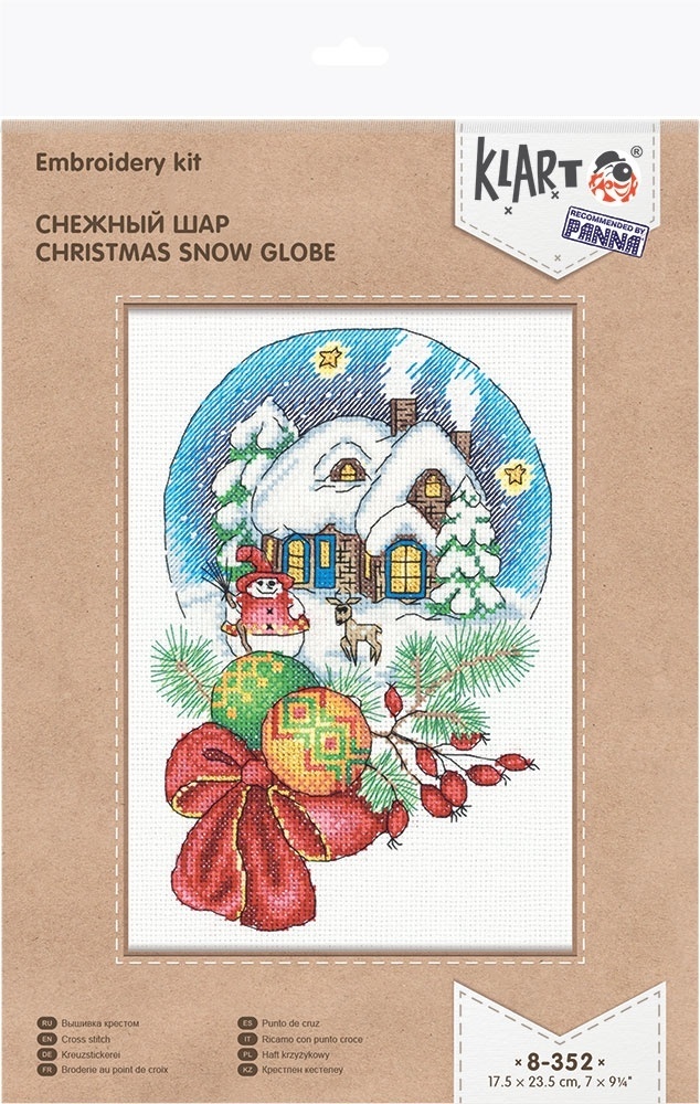 Christmas Snow Globe Cross Stitch Kit фото 2