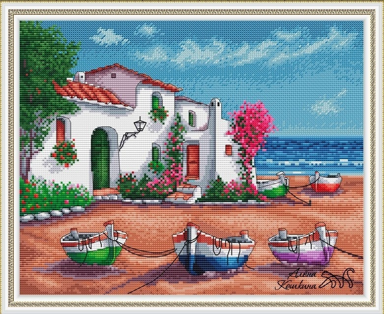 Spanish Coast Cross Stitch Pattern фото 1