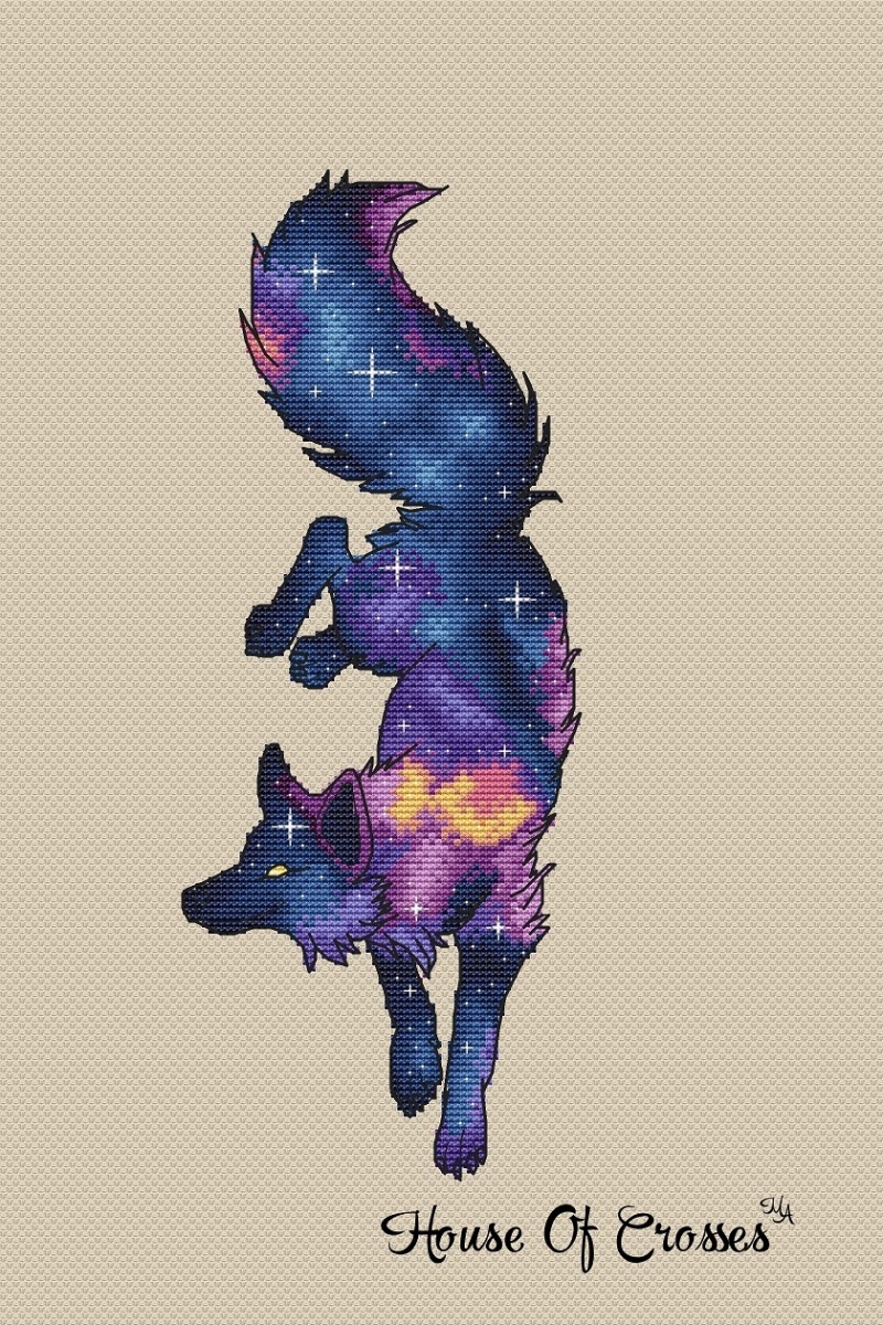 Starlight Night. Star Fox Cross Stitch Pattern фото 1