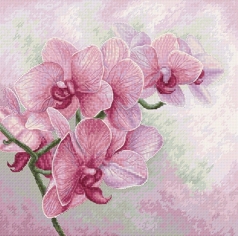 Graceful Orchids Cross Stitch Kit фото 1