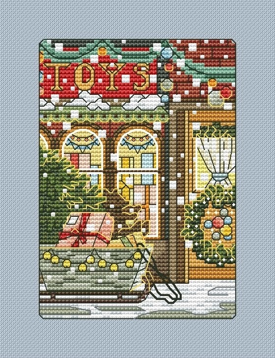 Christmas Card 17 Cross Stitch Pattern фото 1