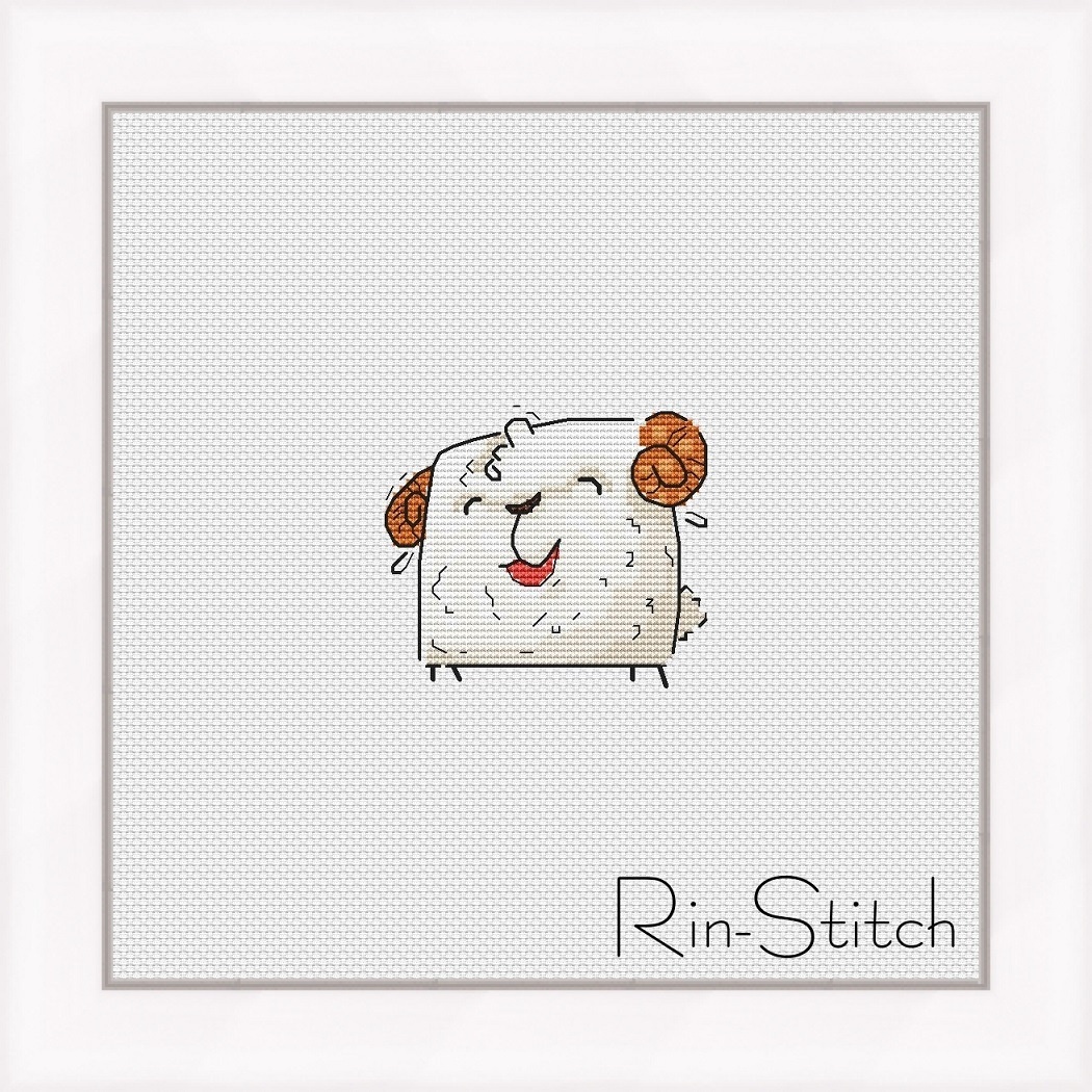 Lamb Cross Stitch Pattern фото 1