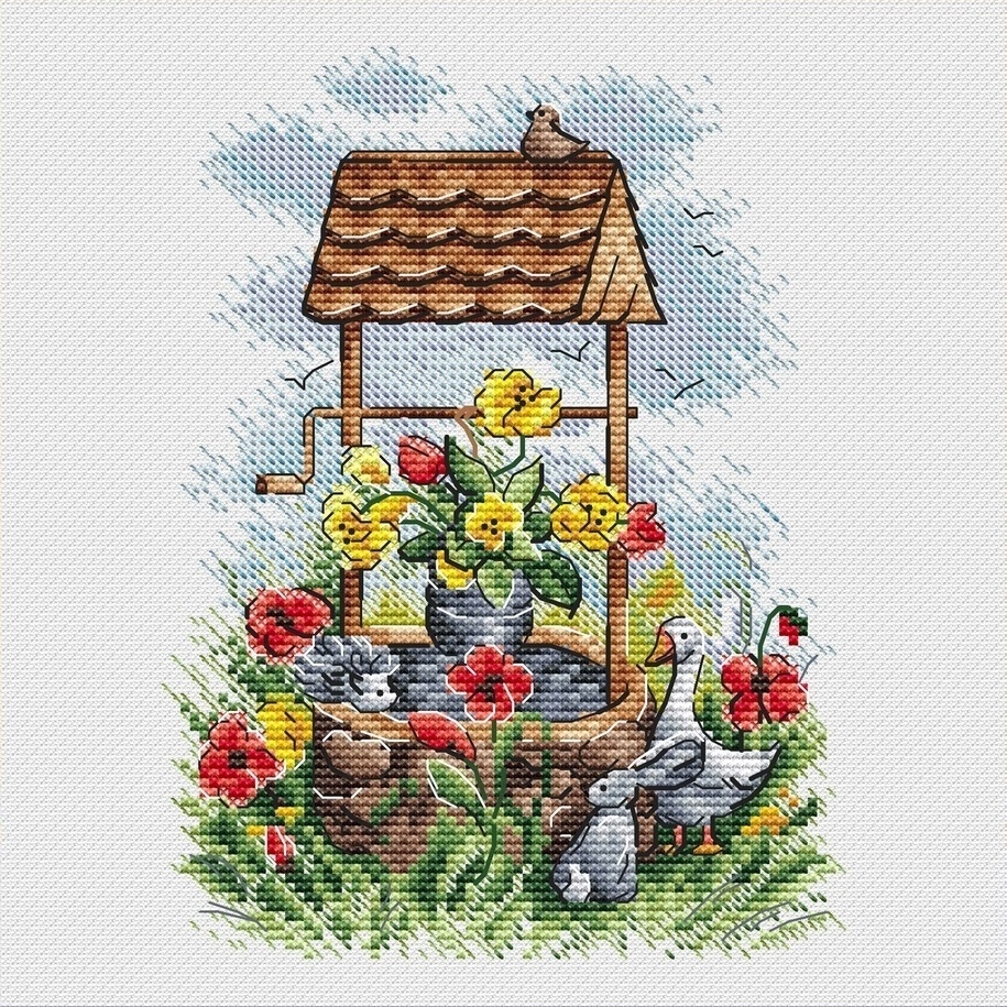 Meeting at the Well Cross Stitch Pattern фото 1