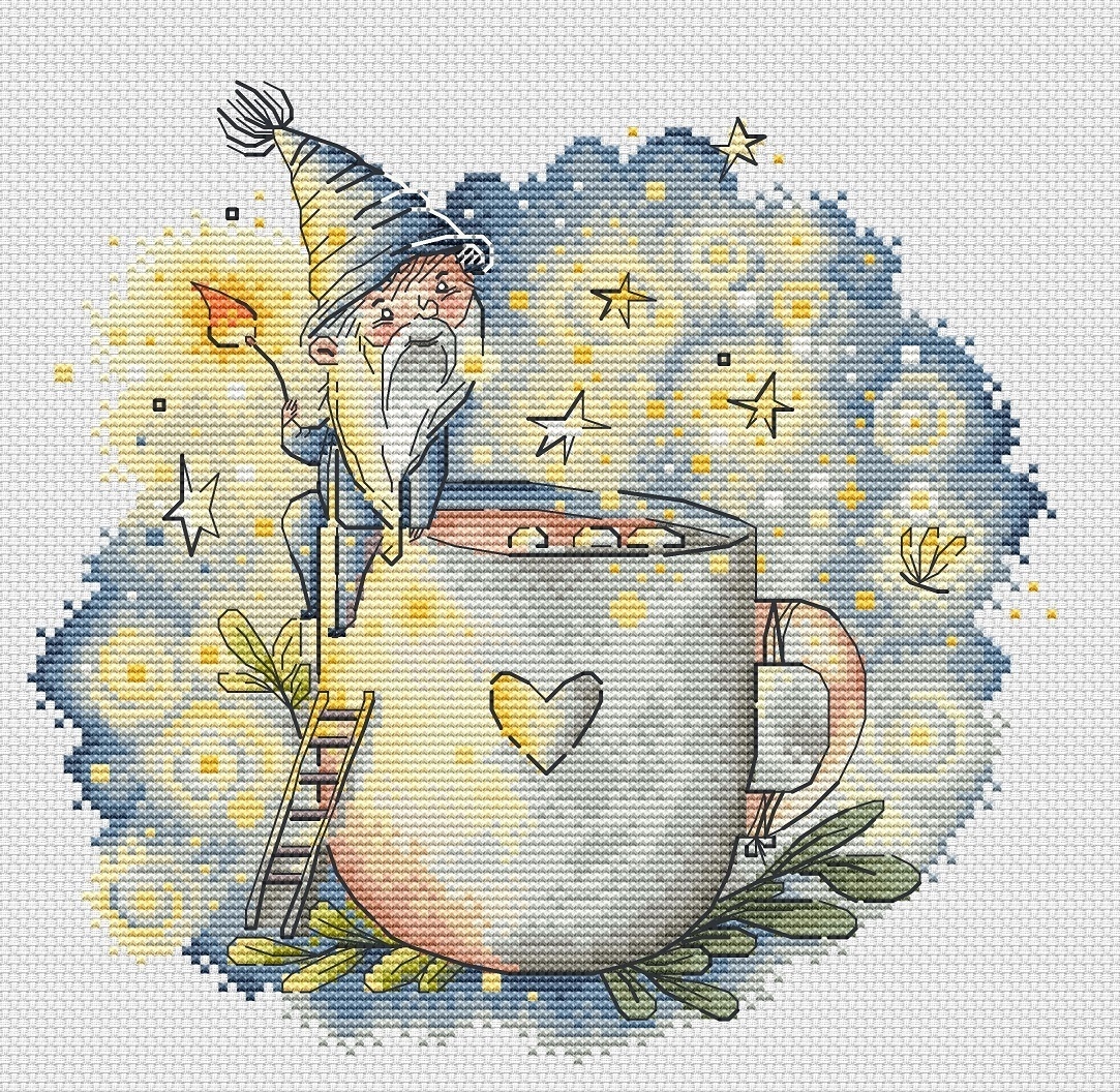 Cup of Magic Cross Stitch Pattern фото 1