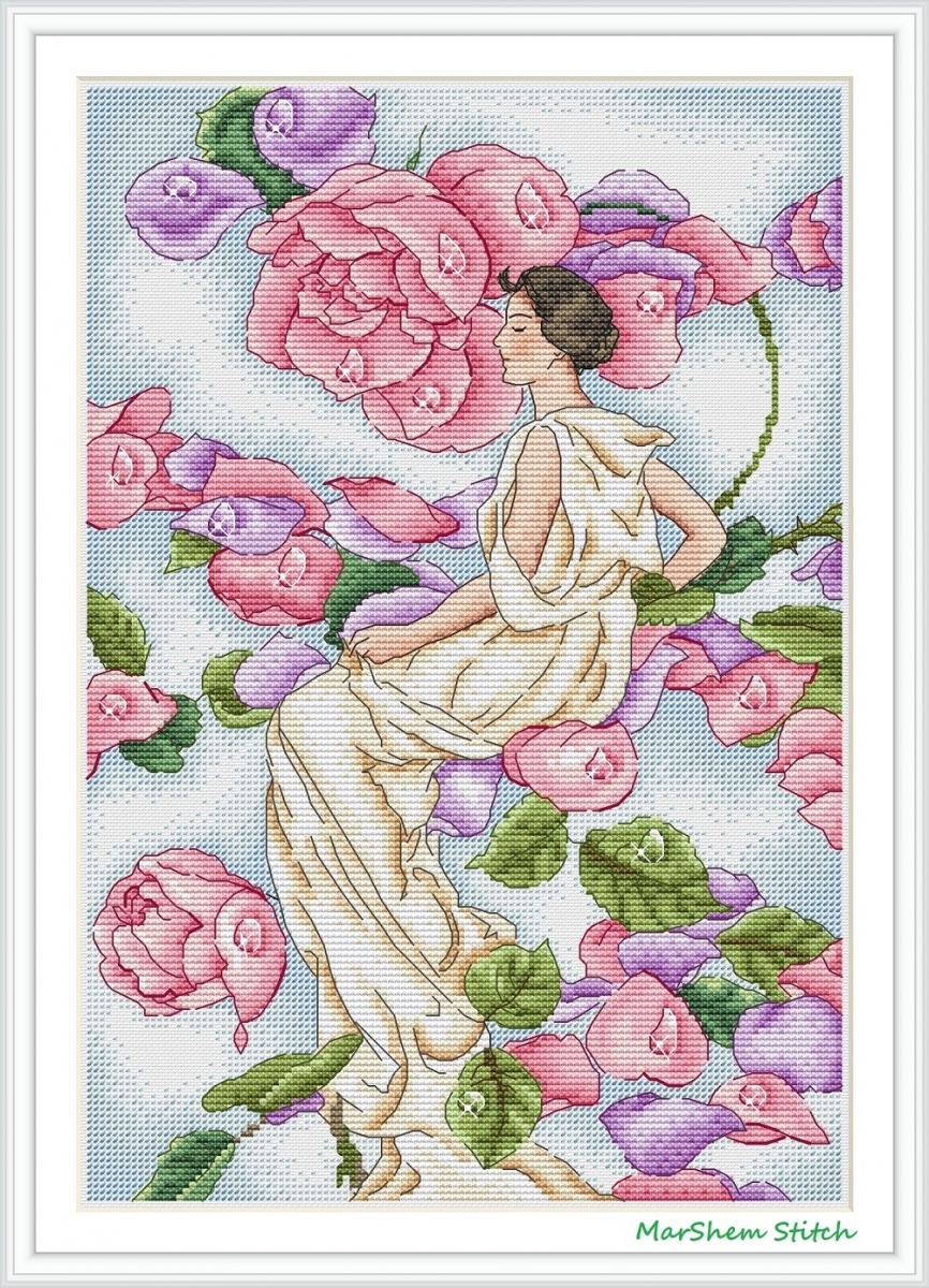 Arrival of Spring Cross Stitch Pattern фото 1