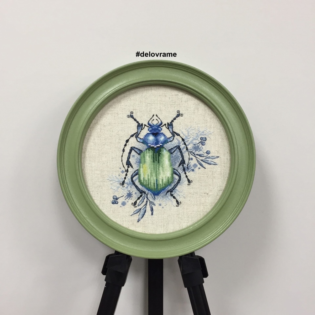 Green Beetle Cross Stitch Pattern фото 7