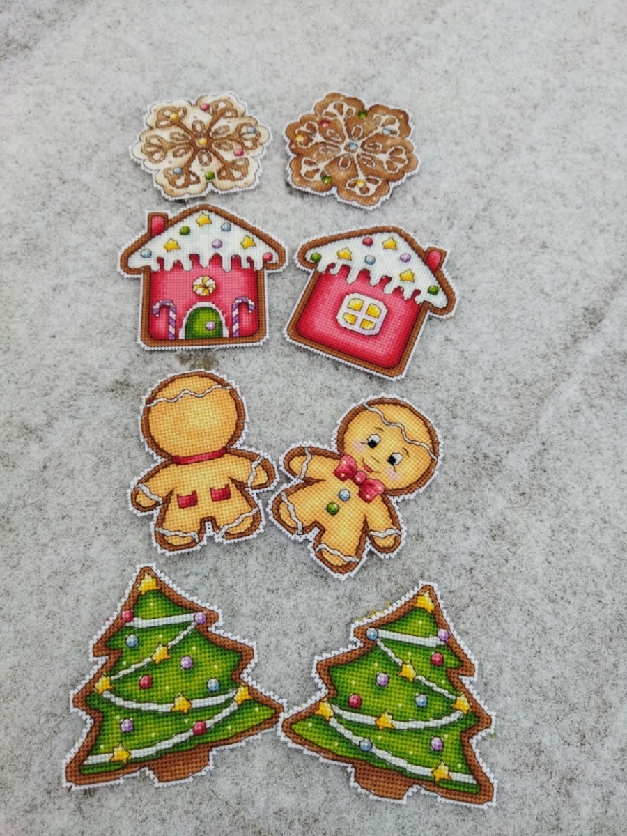 Gingerbread Man Cross Stitch Pattern фото 4