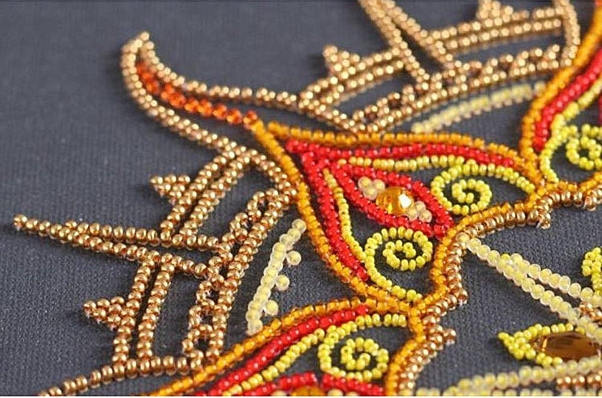 Sunny Pattern Bead Embroidery Kit фото 6