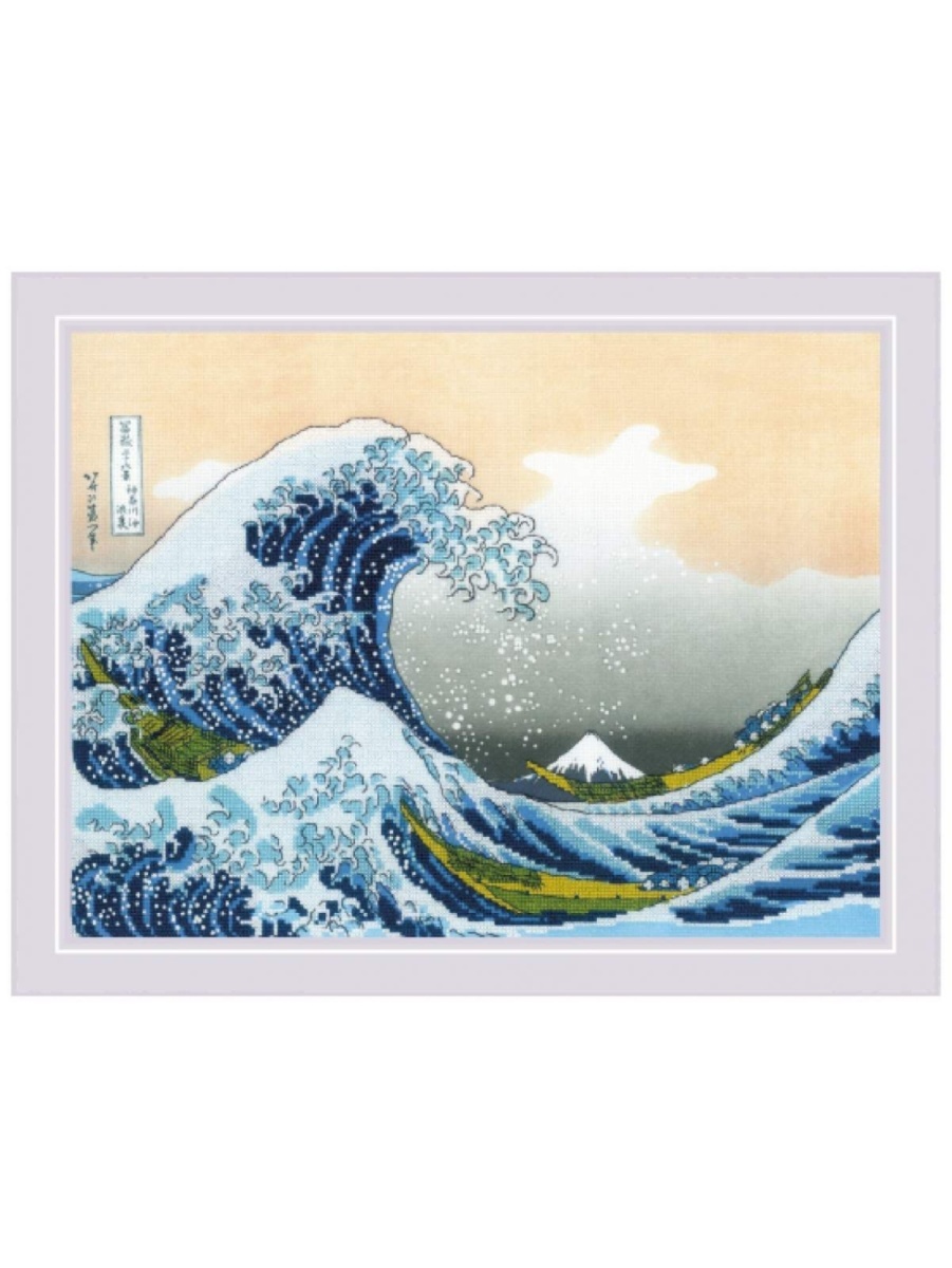 The Great Wave off Kanagawa Cross Stitch Kit фото 1