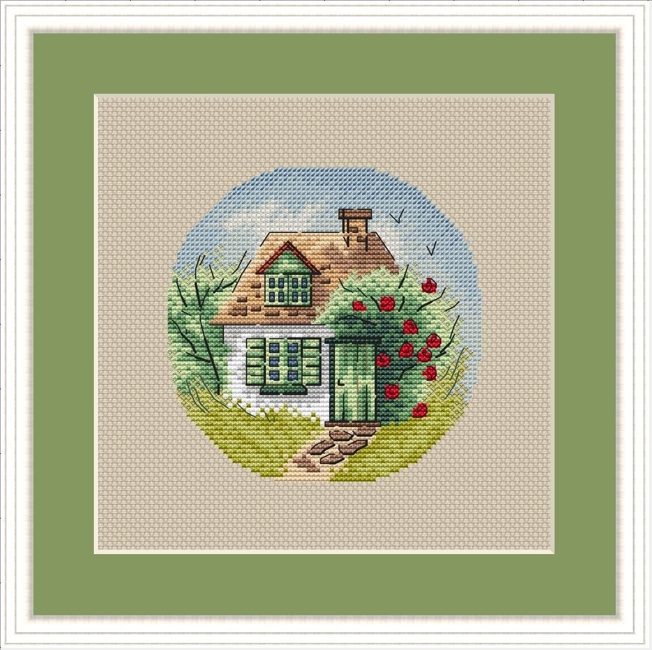 House. Summer Cross Stitch Pattern фото 1