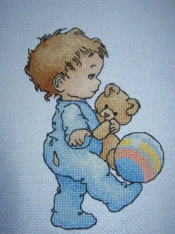Boy Cross Stitch Pattern фото 4