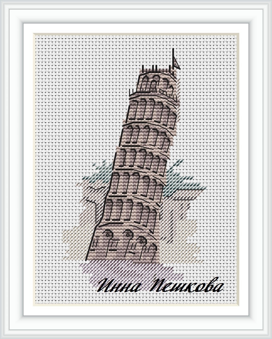 Italy. Pisa Cross Stitch Pattern фото 1