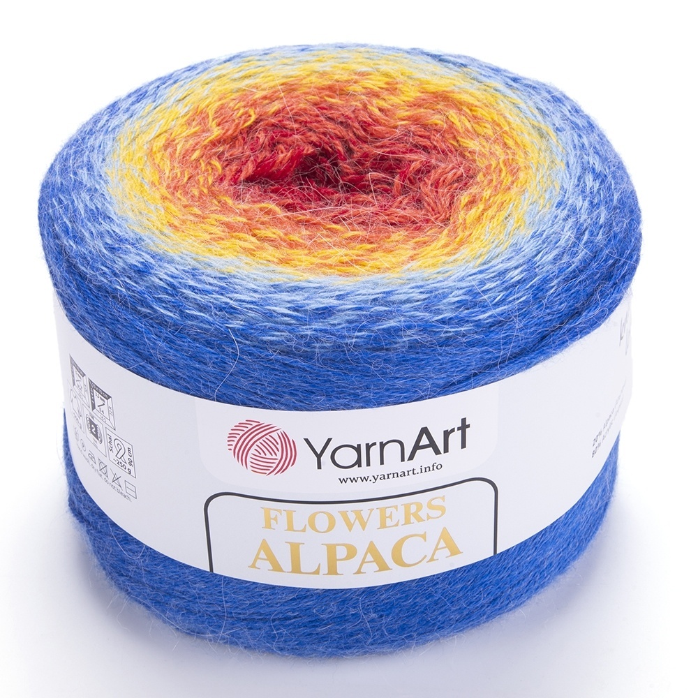 YarnArt Flowers Alpaca, 20% Alpaca, 80% Acrylic, 2 Skein Value Pack, 500g фото 33