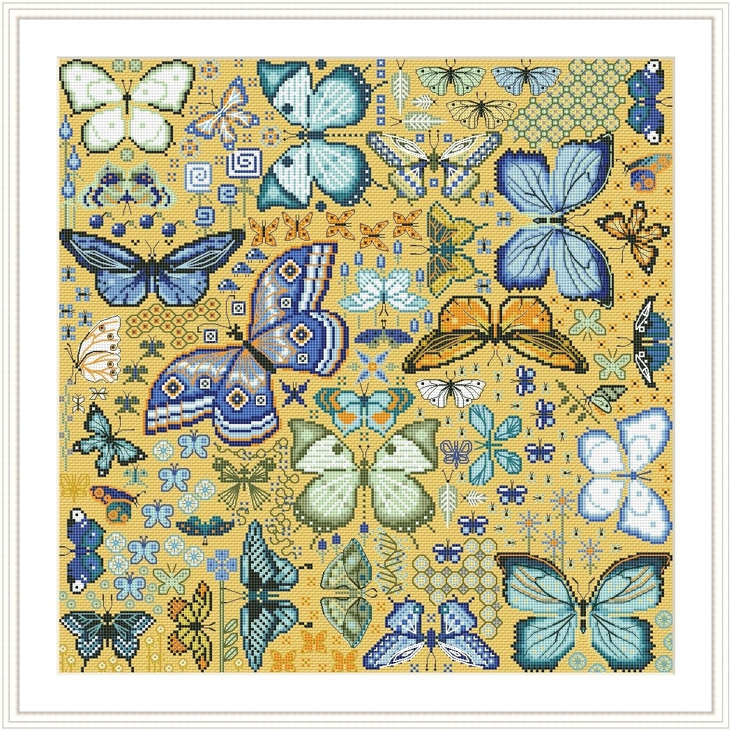 Butterflies. Evening Cross Stitch Pattern фото 3