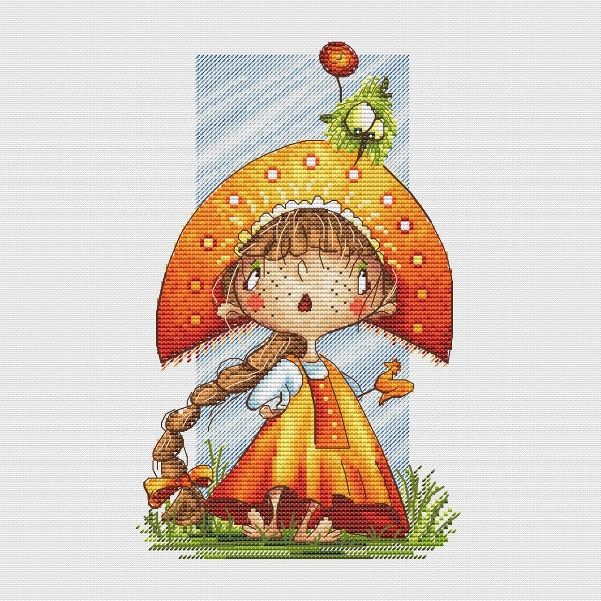 Russian Girl Cross Stitch Pattern фото 1