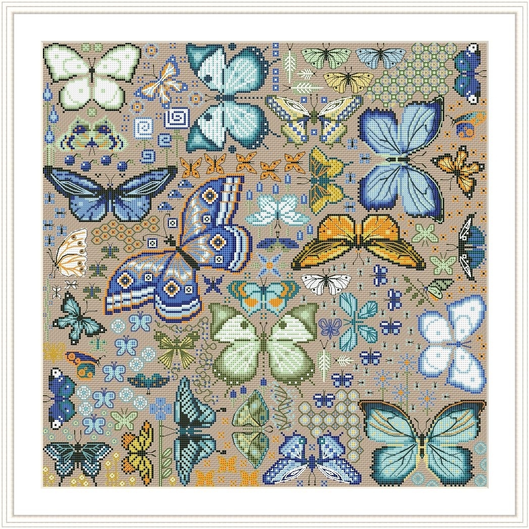 Butterflies. Evening Cross Stitch Pattern фото 6
