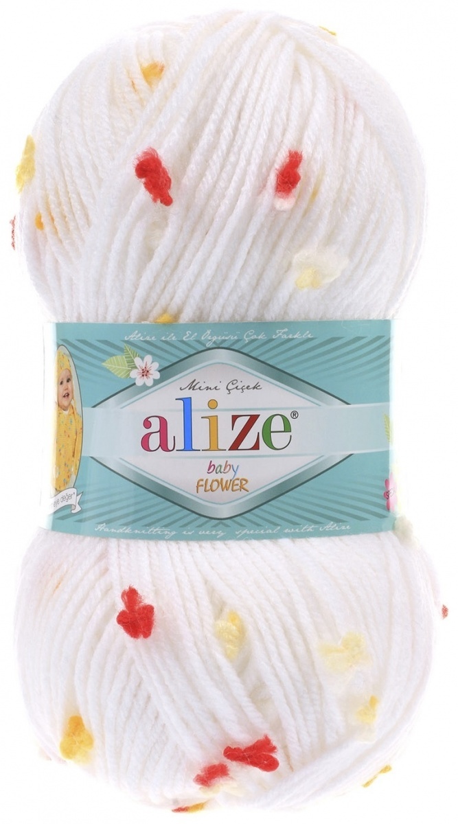 Alize Baby Flower, 94% Acrylic, 6% Polyamide 5 Skein Value Pack, 500g фото 17