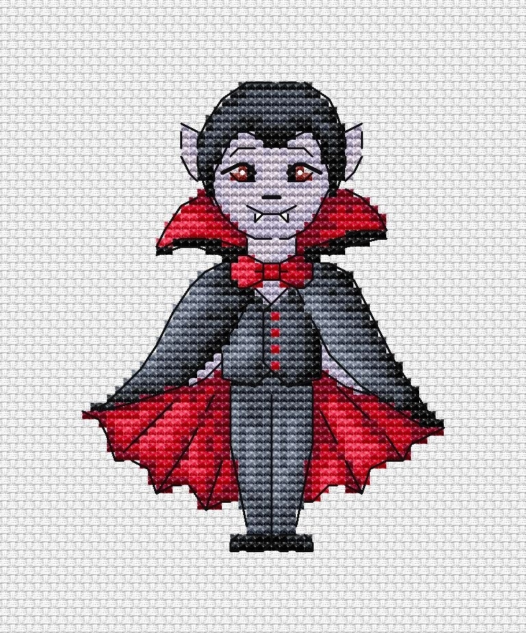Vampire Cross Stitch Pattern фото 1