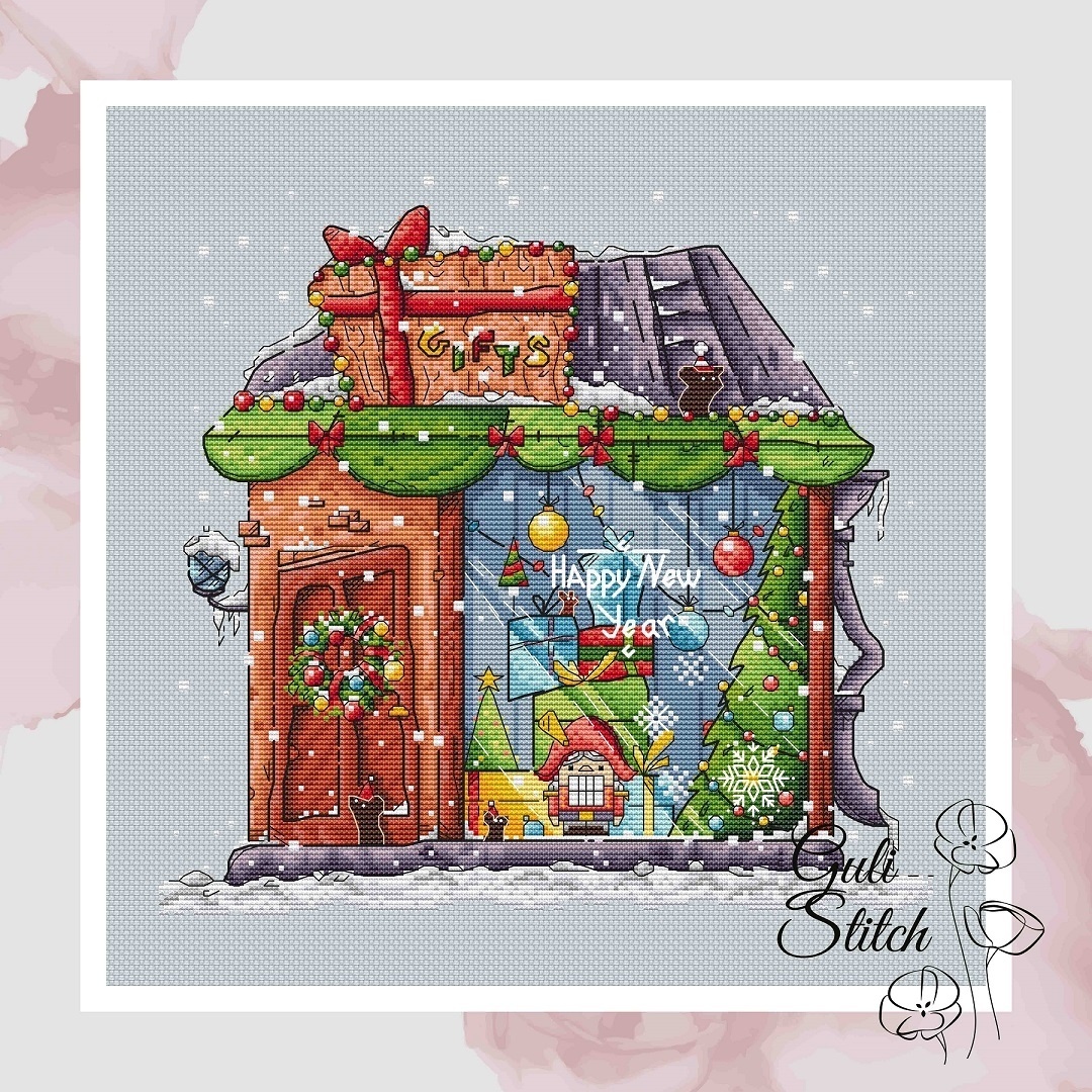 Gift Shop Cross Stitch Pattern фото 1