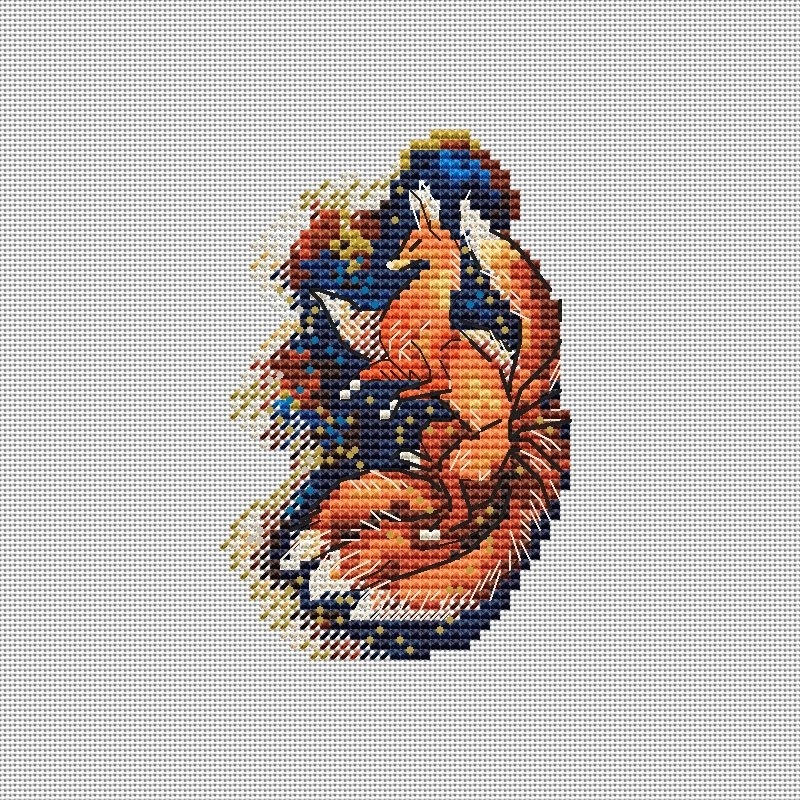 Fox Kumiho Cross Stitch Pattern фото 3