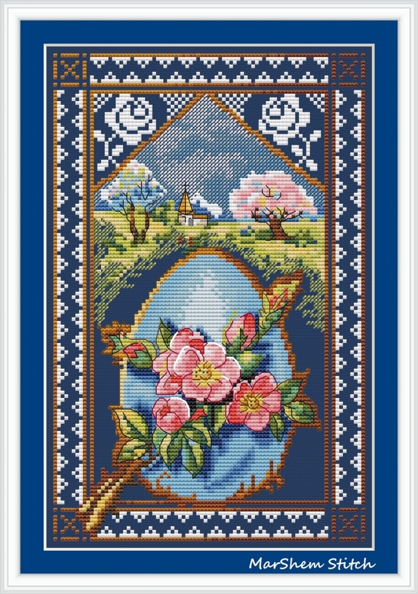 An Easter Card Cross Stitch Pattern фото 1