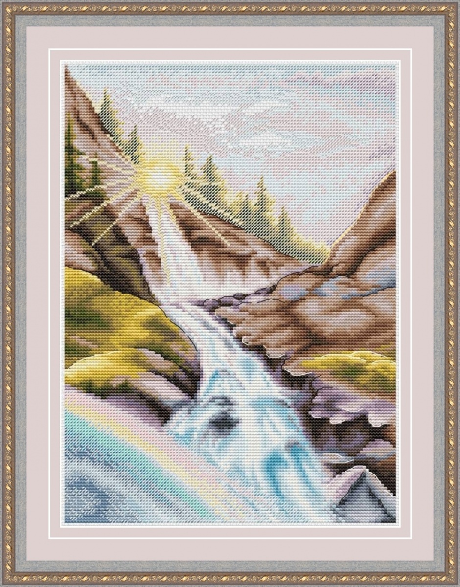 Rainbow River Cross Stitch Pattern фото 1